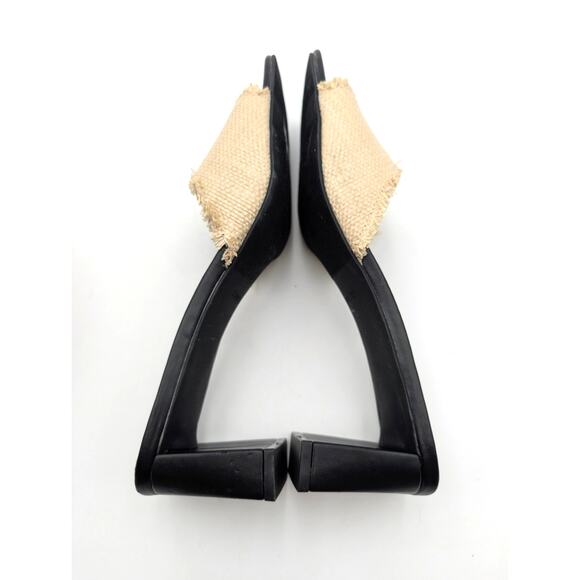 Open Edit Jaydin Block Heel Sandals Open Toe Women's Black Size US12M EU42.5 - Picture 5 of 13